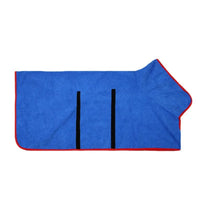 Quick-Dry Microfibre Pet Bathrobe – Absorbent Dog & Cat Drying Towel Robe