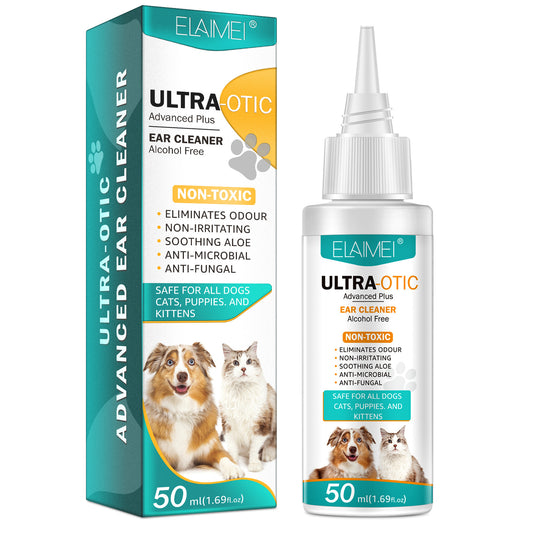 Pet Ear Cleaning Solution 50ml – Gentle Ear Cleaner for Dogs and Cats
