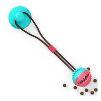 Suction Cup Interactive Dog Toy – Solo Play Tug and Chew Ball for Dogs